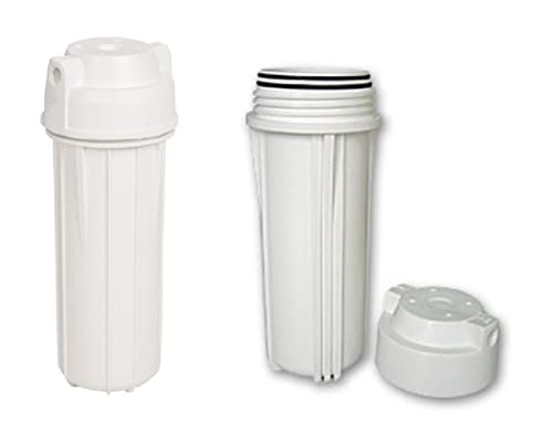 2 x Filtergehäuse 10" weiß mit 1/4" Innengewinde Wasser Anschluß, Filter Gehäuse als Wasserfilter Osmoseanlage Umkehrosmose Osmose Filteranlage Trinkwasser Anlage Aquarium von Planet-Aqua