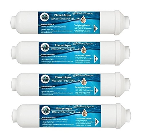 Planet-Aqua 4 Mineral Filter Kartusche Mineralisierer Patrone Trinkwasser Aufbereitung Wasserfilter Umkehrosmose Osmoseanlage Side by Side Kühlschrank von Planet-Aqua