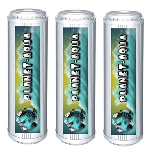 Planet-Aqua 5 x Aktivkohle Aktivkohlegranulat Filter Wasserfilter Patrone 10 Zoll für Wasserfilter Osmoseanlage Filteranlage Poolfilter Trinkwasser Umkehr Osmose Aquarium von Planet-Aqua