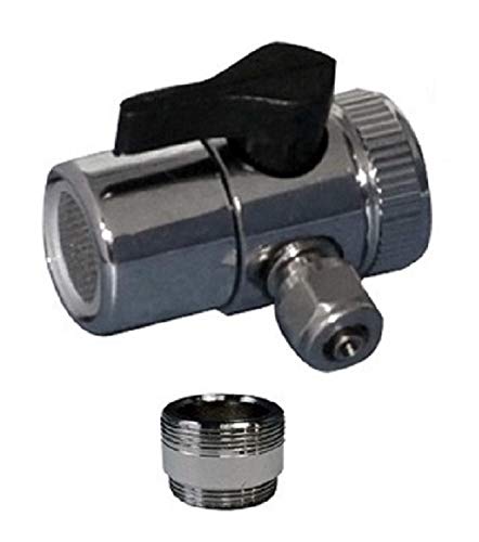 Universal Wasserhahn Adapter für den Anschluss an die Armatur inkl. Doppel Gewinde Adapter - Wasserfilter Küchenfilter Osmoseanlage Umkehrosmose Schnellverbindung Verbinder Aquarium Filter Osmose von Planet-Aqua