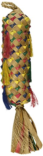 Planet Pleasures Papageienspielzeug Spiked Piñata, 25,4 cm natürliches Vogelspielzeug von Planet Pleasures