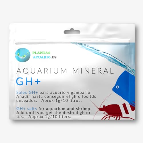 PlantasAcuario Aquarium Mineral GH+, Remineralisierungssalze für Aquarium und Garnelenbecken, 100 Gramm von PlantasAcuario