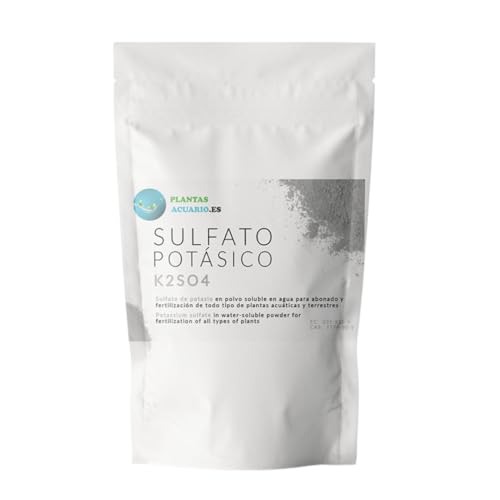 PlantasAcuario Kaliumsulfat 1 kg, hydrolöslicher Dünger für Garten- und Aquariumspflanzen (K2SO4) von PlantasAcuario