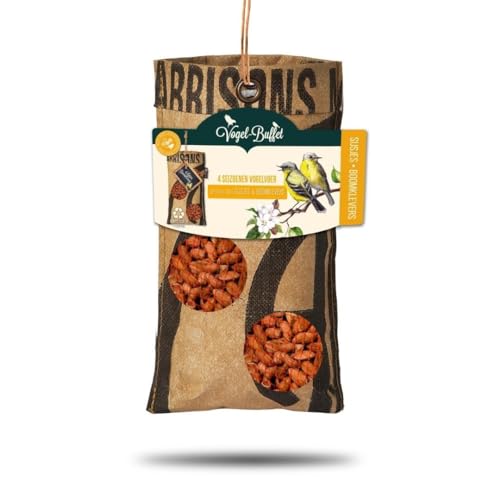 Bird Buffet | Vogelfutter ECO Tasche zum afhängen | Vogelfutter für Zeisige & Kleiber | 1x 300gr | 4-Jahreszeiten-Futter | vogelhaus zum aufhängen | vogelfutter wildvögel ganzjährig von Plants by Frank