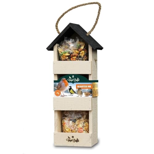 Bird Buffet | Vogelfutter Etagere zum afhängen | Vogelfutter ganzjährig mix | 1x 500gr | 4-Jahreszeiten-Futter | vogelhaus zum aufhängen | vogelfutter wildvögel ganzjährig von Plants by Frank