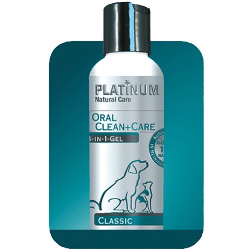 Platinum Mundreinigung+Pflege 3 in 1 Klassisch Natürliches Gel für Hunde & Katzen, 120 ml von Platinum
