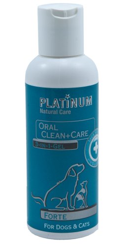 Platinum Oral Clean + Care Gel forte für Hunde und Katzen zur Zahnpflege 120 ml von Platinum