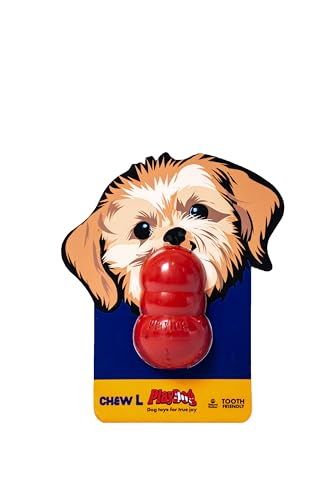 PlayDog Chew L - Vielseitiges Spielzeug zum Kauen, Ziehen und für Training. Hochwertiger Naturkautschuk, interaktiv zur Zahnpflege mit Hohlraum für Spielen und Stimulation. von PlayDog