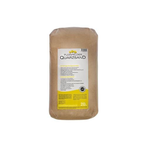 Aquariumsand, Sand für Aquarium, feuergetrockneter Quarzsand, Körnung 0,1mm - 0,4mm, 20kg - 100kg von Pleinfelder Quarzsand