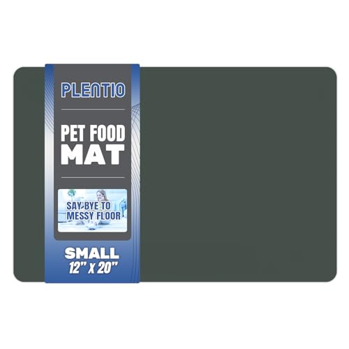 Plentio Haustierfuttermatte, 50,8 x 30,5 cm, saugfähige Hundematte für Futter und Wasser, Haustier-Platzsets für Katzen- und Hundewassernapf, rutschfeste Hundefuttermatte, Hundefuttermatte zum Schutz von Plentio