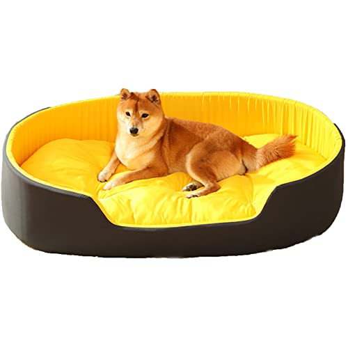 Hundebett Hundekissen waschbares Hundesofa Hundematte weich, warm Katzenbett Donut langlebig für große, mittelgroße & kleine Hunde (110x70cm) von Plschckes