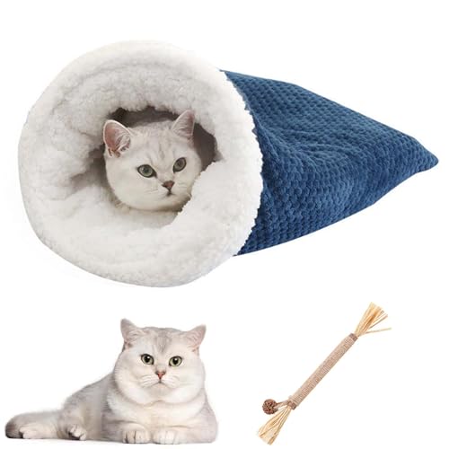 Cat Sleeping Bag, Cat Winter Sleeping Bag, Pet Sleeping Bag, Cat Sleeping Bag for Indoor Cats, Pet Mat Warming Pad Sack, for Indoor Cats and Small Dogs (A) von Pnedeodm