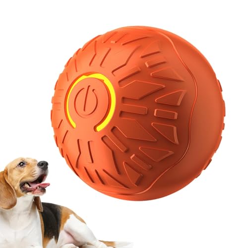 Poartiule Interaktiver Hundespielzeugball,Peppy Ball Katze - Elektrischer Haustierball für Hunde | Wiederaufladbares, aktiv rollendes, interaktives Spielzeug, bewegungsaktiviertes Kauspielzeug, von Poartiule