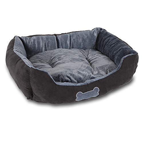 Pocky- Pet Hundebett dunkelblau 62x50cm Hundekissen Hundesofa Hundekörbchen waschbar 30° von Pocky- Pet