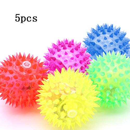 Pocoiau 5Pcs Hund Spielzeug Bunte Led Leuchten Pet Interaktives Spielzeug Spaß Spielzeug Für Hund Outdoor Indoor Training Spielen von Pocoiau