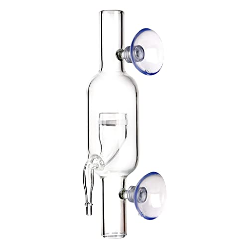 Pocoiau Glas CO2 Diffusor Mit Saugtbechern Klarer Inline Zerstäubiger Für Gepflanzt Für Tankaquariumzubehör Durchmesser 13mm 17mm von Pocoiau