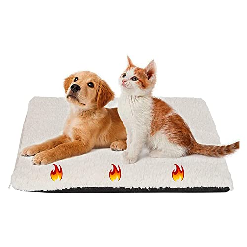 Pocoiau Haustierbett Hundebett Matten Thermo Pad Selbstwärmende Matten Katzen Bett Pad Hund rutschfeste Sicherheits Fleece Matten Schwangere Hunde Pads von Pocoiau