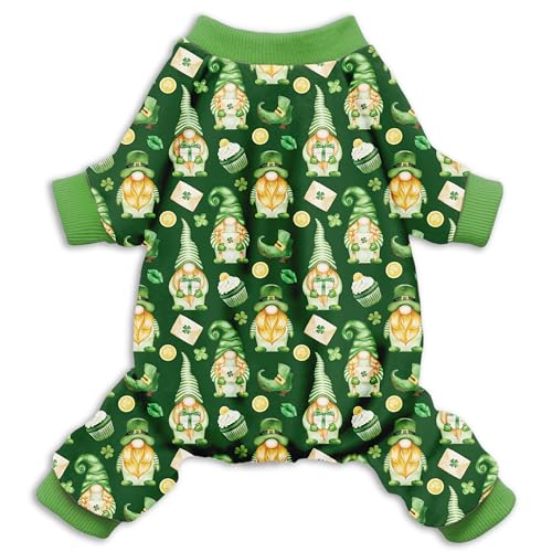 St. Patrick Holiday Hundekostüm, St. Patrick Zwerg, Jumpuits für kleine, mittelgroße Jungen und Mädchen, Welpen, Haustiere von Pohshido