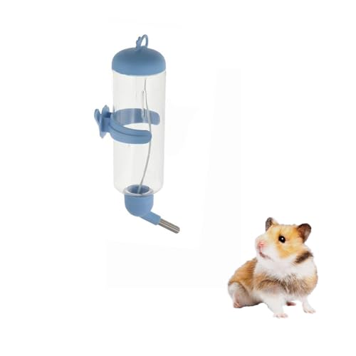 Hamsterkäfig-Trinkflasche, automatisch, tropffrei, hängender Wasserspender für Kleintiere, Meerschweinchen, Ratten, Kaninchen, Zwerg, Rennmäuse, Chinchilla von Pokinge