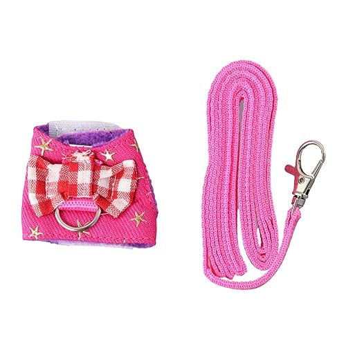 Pokinge Kleine Haustier Weste und Leine Set Verstellbarer Brustgurt Frettchen Eichhörnchen Hamster Kaninchen Zubehör Sicherheit Outdoor Harness Kleine Haustier Liefert von Pokinge