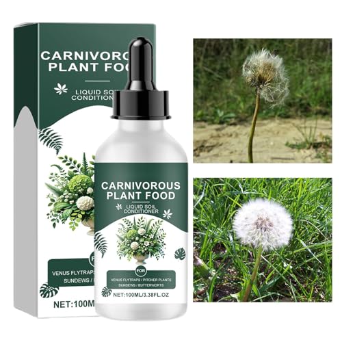 Carnivorous Plant Food | Plant Fertilizer | Plant Nutrition Liquid | Houseplant Feed | 100ml Tropical Plant Fertilizer | Carnivorous Liquid Plant Food Feeding Supplement Drops for Fly Trap Soil von Pokronc