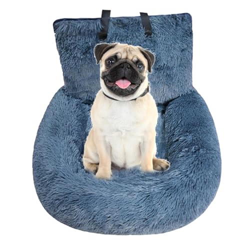 Dog Car Seat | Dog Car Bed | Car Dog Seat | Dog Car Chair | Cotton Dog Car Seat | Car Dog Seat Cover | Soft & Detachable Dog Booster Seat with Leash & Strap | Washable for Dog Travel & Home Bed von Pokronc