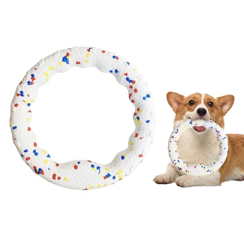 Fliegender Disc Hundespielzeug | Interaktives Hundespielzeug | Flyer Hundespielzeug | Dog Apportierspielzeug | Interaktives Kauspielzeug für Hunde | Sichere Materialien | Fördert die Zahnhygiene des von Pokronc