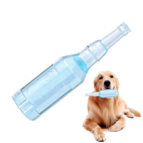 Hundespielzeugflasche, Interaktives Schwimmendes Quietschenspielzeug, Interaktiver Hund Kauen, Zahne Tennisflasche Mit Tennisball Im Inneren, Mentale Stimulation Und Lustige Bewegung, Blau/grün/gelb F von Pokronc