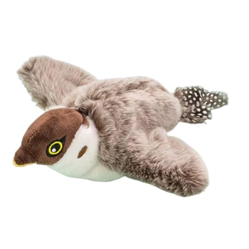 Interaktives Katzenspielzeug, Spatzenminze-Spielzeug, Simulationsvogelspielzeug, Flapping Wings Sparrow Catnip Toys, Touch Activated, Flapping Chirping Cat Enrichment Toys With 3 Modes, USB Charging von Pokronc