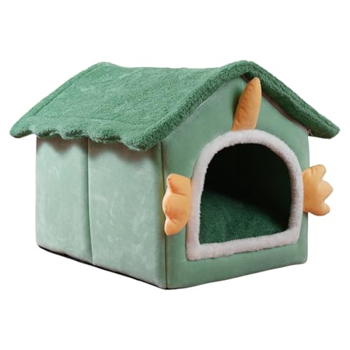 Katzenhöhlenbett, Katzenhaus Faltbares Hundebett Zwinger Matte, Waschbar Faltbare Katzenhäuser mit Rutschfester Unterseite, Katzenhütte Bett Innen Mit Abnehmbarem Kissen Katzenhöhle, 40x35x38cm Für von Pokronc