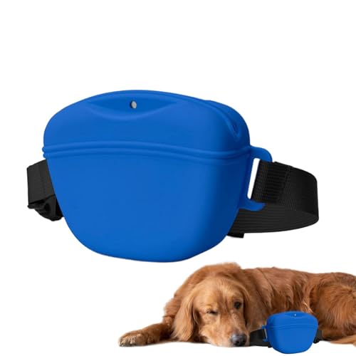 Leckerli-Tasche für Hunde, Leckerli-Tasche, Leckerli-Tasche, Silikon-Leckerli-Tasche, 650 ml, Outdoor-Futterstation, Welpen-Snack-Tasche, tragbar und waschbar für Hunde von Pokronc