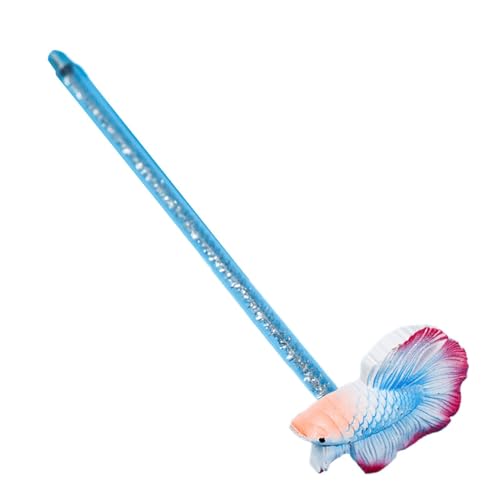 Pokronc Aquarium-Stick-Spielzeug, Betta-Trainingsstab | Aquarium Betta Zauberstab Trainingsspielzeug,Wunderschön gestaltetes Aquariumzubehör für kleine Aquarien und Aquarien von Pokronc