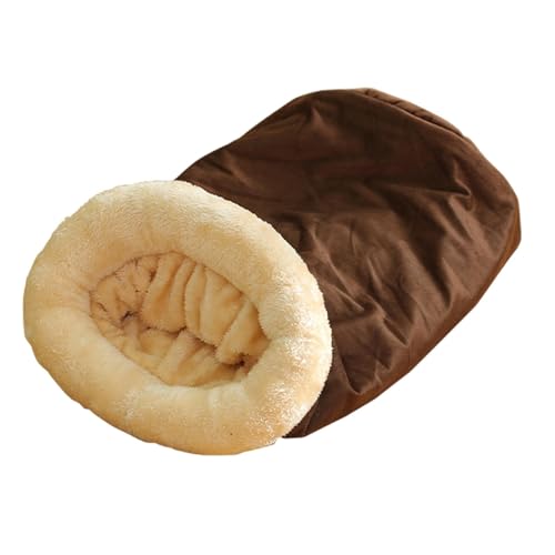 Pokronc Cat Bed | Cat Cave | Cat Cave Bed | Cat Blankets | Cat Cushion | Dog Bed with Hood | Cat Winter Sleeping Bag | Kitten Bed | Made of Soft Cloth & Lambskin | Cat Hideaway Bed House for Indoor von Pokronc