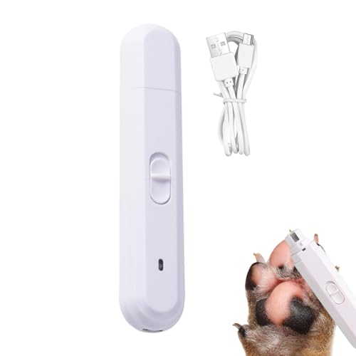 Pokronc Electric Cat Nail Clipper | Pet Cat Rechargeable Nails Trimmer Grinder - LED Lighted Indoor Pets Grooming Nail Clipper with Dust-Collecting Lid for Bedroom, Outing von Pokronc