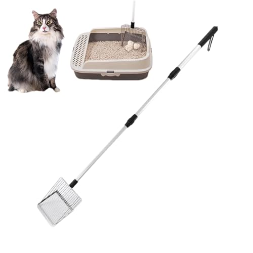 Pokronc Sifter Scoop, Cat Chicken Poop Sifter Scoop, Non-Stick Design Metal Scooper for Cleaning Chicken Manure, Beach, and Cat von Pokronc