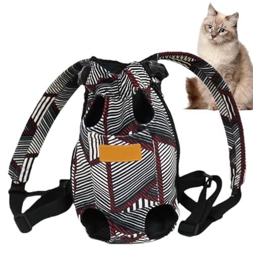 Tragbare Tragetasche für Haustiere, stilvolle Tragetasche, leichter Rucksack, atmungsaktive Reisetasche, 28 x 5 x 2 cm, für Spaziergänge, Reisen, Ausgehen, Autofahren von Pokronc