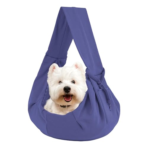 Tragetasche für Katzen, wendbar, für Welpen, Welpen, Brusttasche, Schultergurt mit Tasche, weicher und atmungsaktiver Stoff, 35 x 30 x 4 cm, für kleine Hunde und Katzen von Pokronc