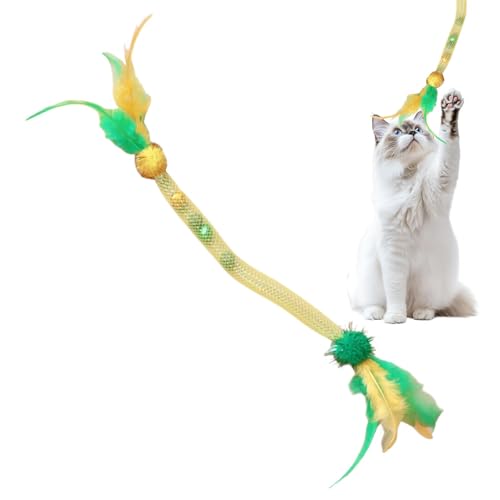 Poludatly Cat Catnip Bite Toy, Cat Chew Bite Rope, Feather Cats Toys, Cat Nip Cat String Toys, Cat Interactive Chew Tething Toy Rope, Bored Kitten Teaser For Room von Poludatly