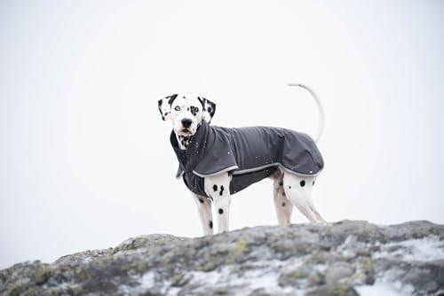 Softshellmantel für Hunde, Pink, Reflektierende Streifen (Graphit, 44) von Pomppa