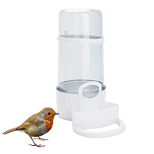 Vogelfutterhaus, Futterspender Für Vogel, Wasserspender Für Vögel Papageiensamenbehälter,Vogel-Wasserspender-Samenbehälter, Transparentes Papageienkäfig-Zubehör Für Kleine Papageien, Wellensittic von Pomrone