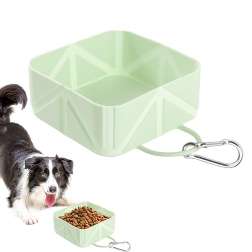 Hundeschüssel | Klappbarer Welpentränker | 500ml Futterbehälter Für Spaziergang Wandern Camping Auto Boot Outdoor Aktivitäten Reisen Hundeschüssel | Klappbarer Welpentränker | 500ml Futterbehälter Für Spaziergang Wandern Camping Auto Boot Outdoor Aktivitäten Reisen von Pomurom