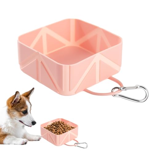 Hundewassernapf für Reisen | Faltbarer Fressnapf Haustier | 500ml Hundenapf Trinkflasche für Welpe Katze Reisen Wandern Boot Outdoor Aktivitäten Hundewassernapf für Reisen | Faltbarer Fressnapf Haustier | 500ml Hundenapf Trinkflasche für Welpe Katze Reisen Wandern Boot Outdoor Aktivitäten von Pomurom