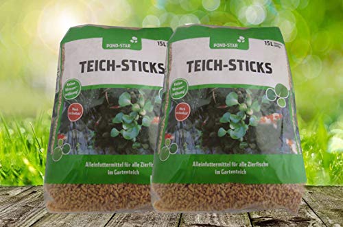 Pond Star Teichsticks 2 x 15 Liter = 30 Liter von YAMOOCO