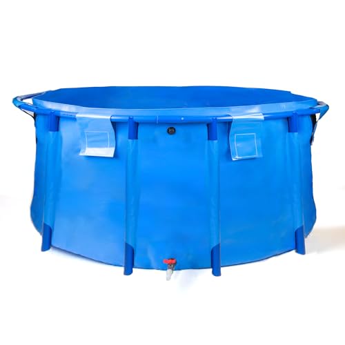 Pondlife Faltbecken für Koi und Teichfische, Ø 300cm x Höhe 100cm, 7000 Liter, faltbares Becken für innen und außen, stabile PVC-Folie, UV-beständig von Pondlife