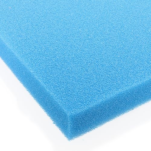 Pondlife Filterschaum blau 100x100x5 cm PPI 30 fein, Filtermatte Teich und Aquarium, zuschneidbar, zur optimalen Verwendung als Filtermedium in Teichfiltern von Pondlife