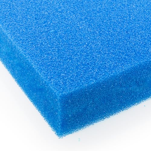 Pondlife Filterschaum blau 50x50x10 cm PPI 20 mittel, Filtermatte Teich und Aquarium, zuschneidbar, zur optimalen Verwendung als Filtermedium in Teichfiltern von Pondlife