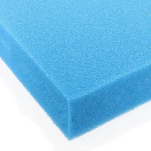 Pondlife Filterschaum blau 50x50x10 cm PPI 30 fein, Filtermatte Teich und Aquarium, zuschneidbar, zur optimalen Verwendung als Filtermedium in Teichfiltern von Pondlife