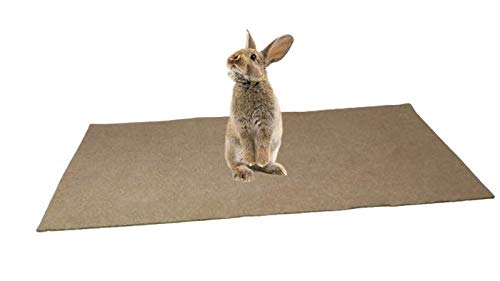 Essbarer Teppich für Nagetiere, 100 % Hanf (800 g/m²) – 1 m x 0,40 m – Bodenstreu für Nagetiere – decken Sie den Boden des Käfigs ab – hohe Feuchtigkeitsaufnahme und Gerüche von Ponera