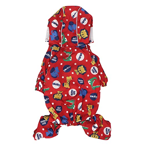 Hunde-Regenmantel, Hunde-Regenmantel, 4 Beine, Haustier-Regenjacke, Hunde-Poncho, Hunde-Regenmäntel für Kleine Hunde, Reflektierender Hunde-Regenmantel mit Kapuze, Regenkleidung, von Pongnas