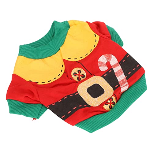 Weihnachts-Hundeshirt, Weiche und Warme Winterkleidung für Hunde und Katzen, Hochwertiges Polyester-Material, Ideal für die Weihnachtsfeier (M) von Pongnas